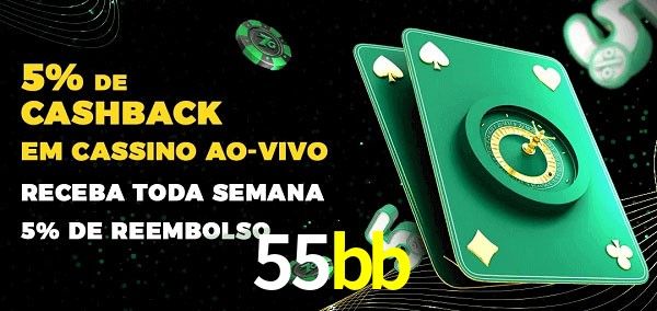 Promoções do cassino ao Vivo 55bb